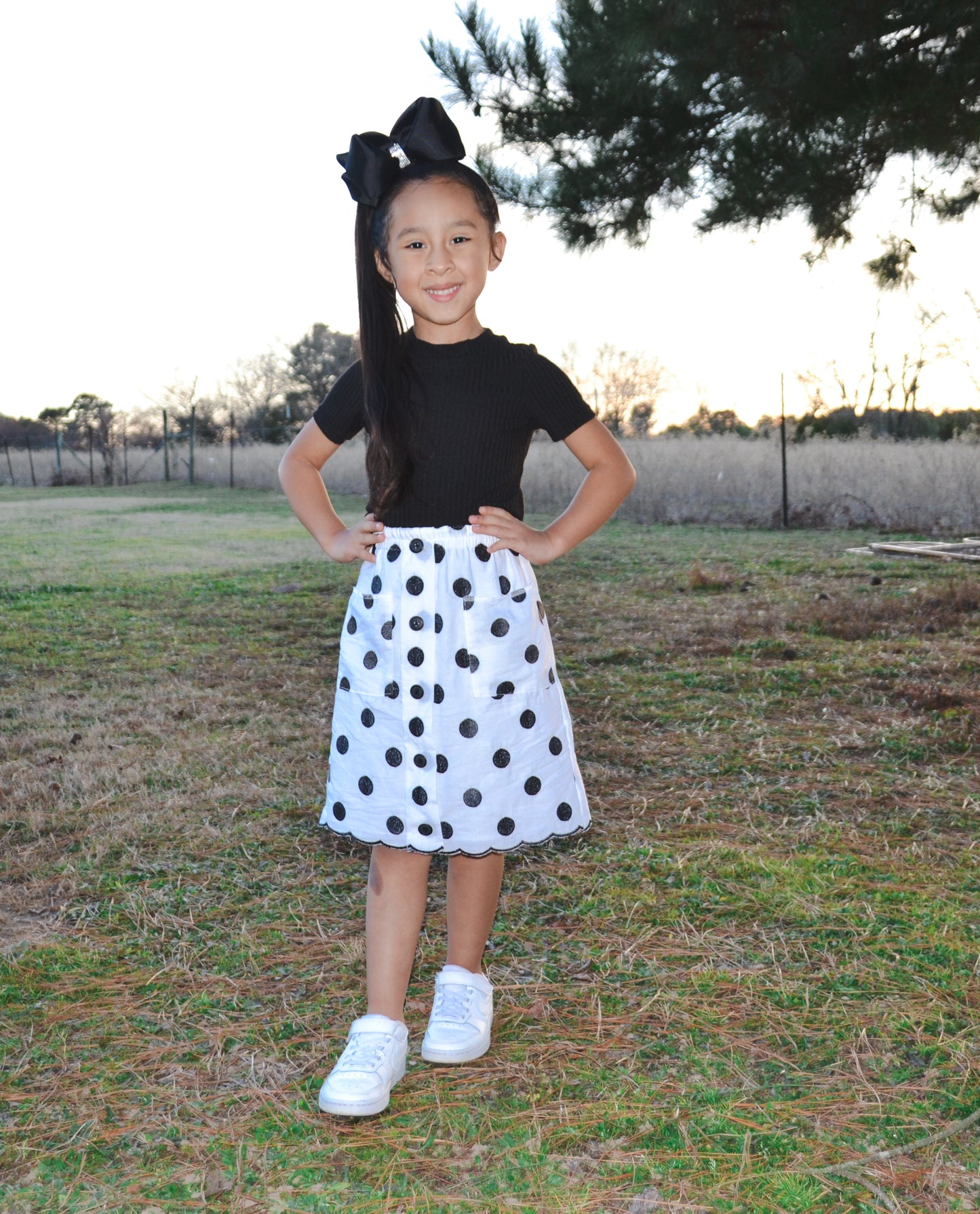 Girls Polka Dots Skirt