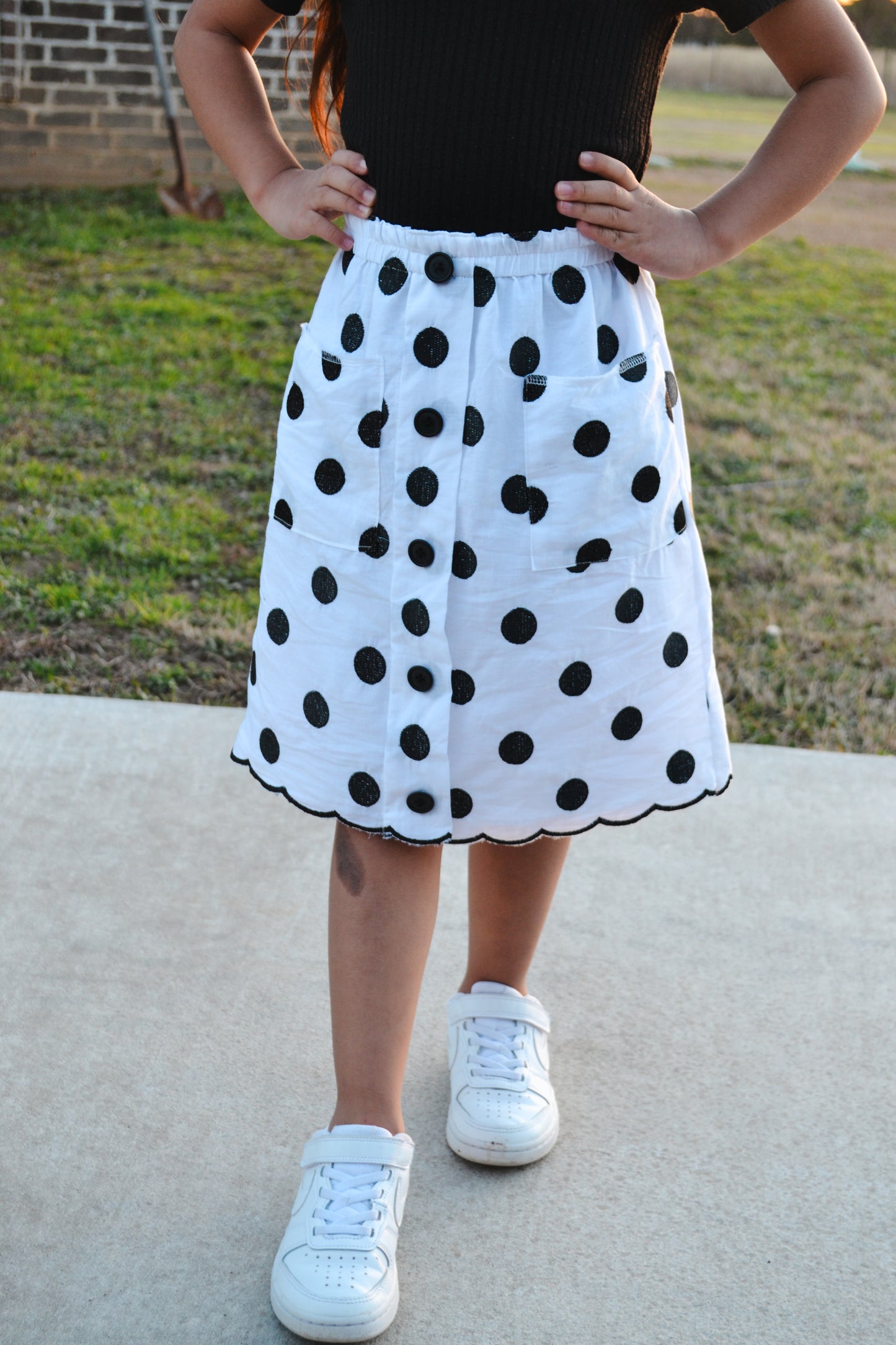 Girls Polka Dots Skirt